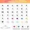 1400 Pieces Letter Beads Kit, 28 Styles Alphabet Beads Colorful Smiley Face Beads Heart Beads for Bracelets and Jewelry Making